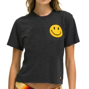 Aviator Nation Smiley Boyfriend Tee
